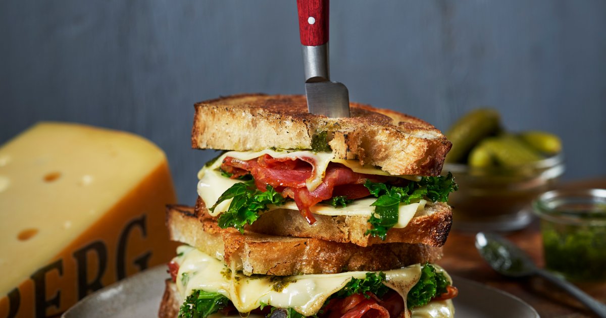 The Crunchy Spicy Salami Grilled Cheese with Jarlsberg® - Germany