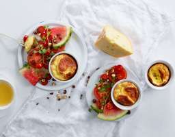 Soufflé Jarlsberg® avec salade de pastèque