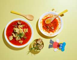 Soupe aux tomates et au fromage Jarlsberg®