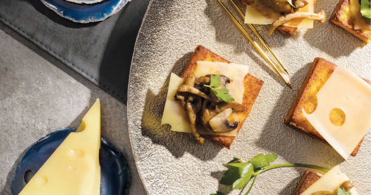 Jarlsberg® polenta squares - Jarlsberg