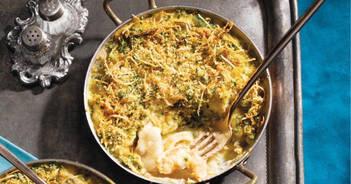 Jarlsberg® seafood gratin - Jarlsberg