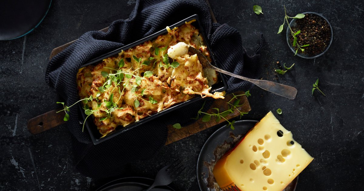 Jerusalem artichokes au gratin - Jarlsberg