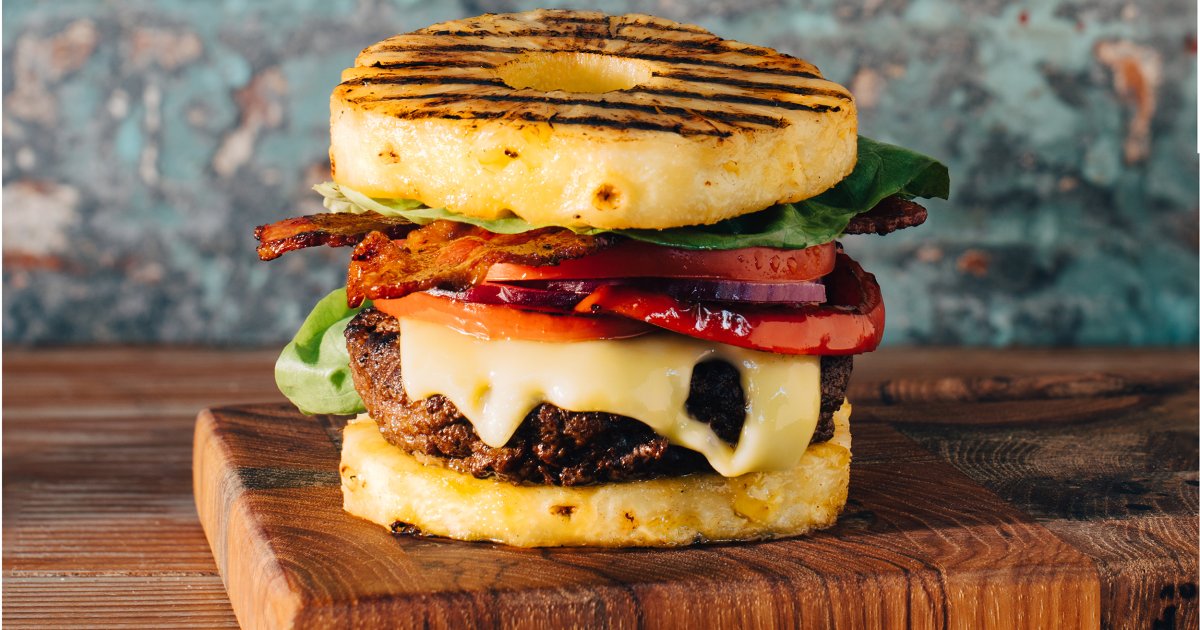 Melted Maui Madness Burger - Jarlsberg