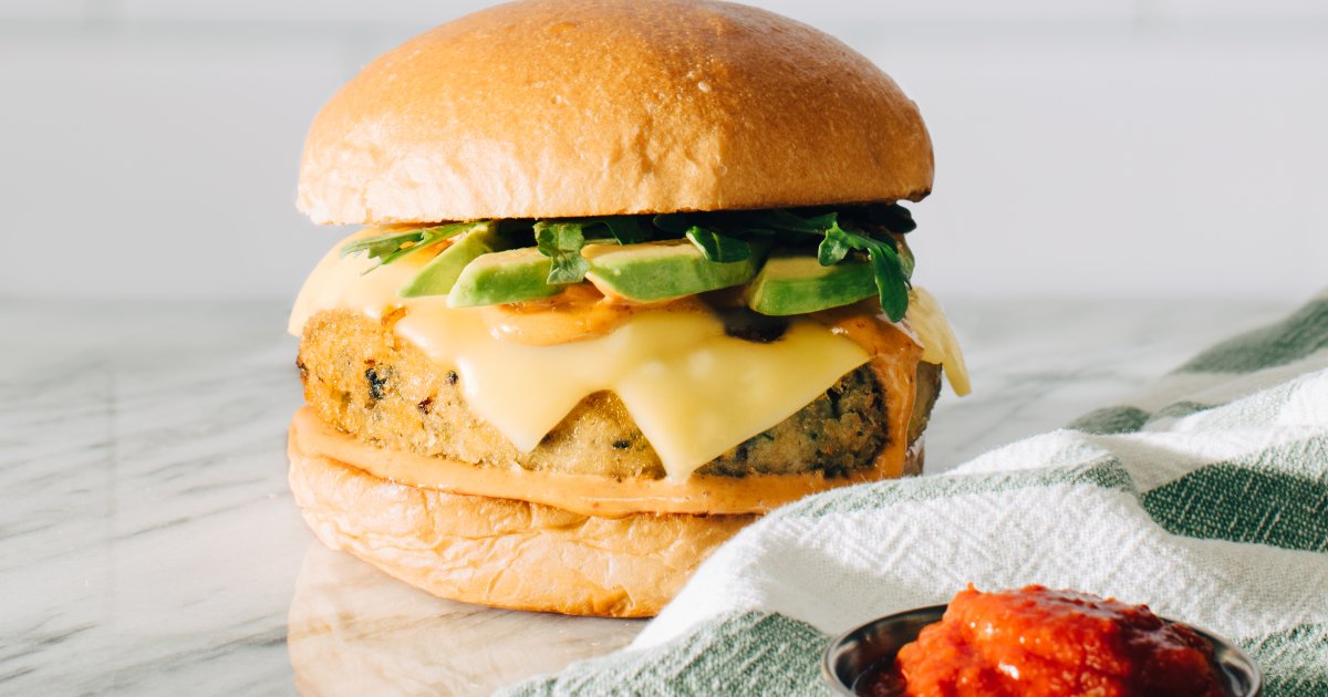The Viva La Quinoa Burger - Jarlsberg
